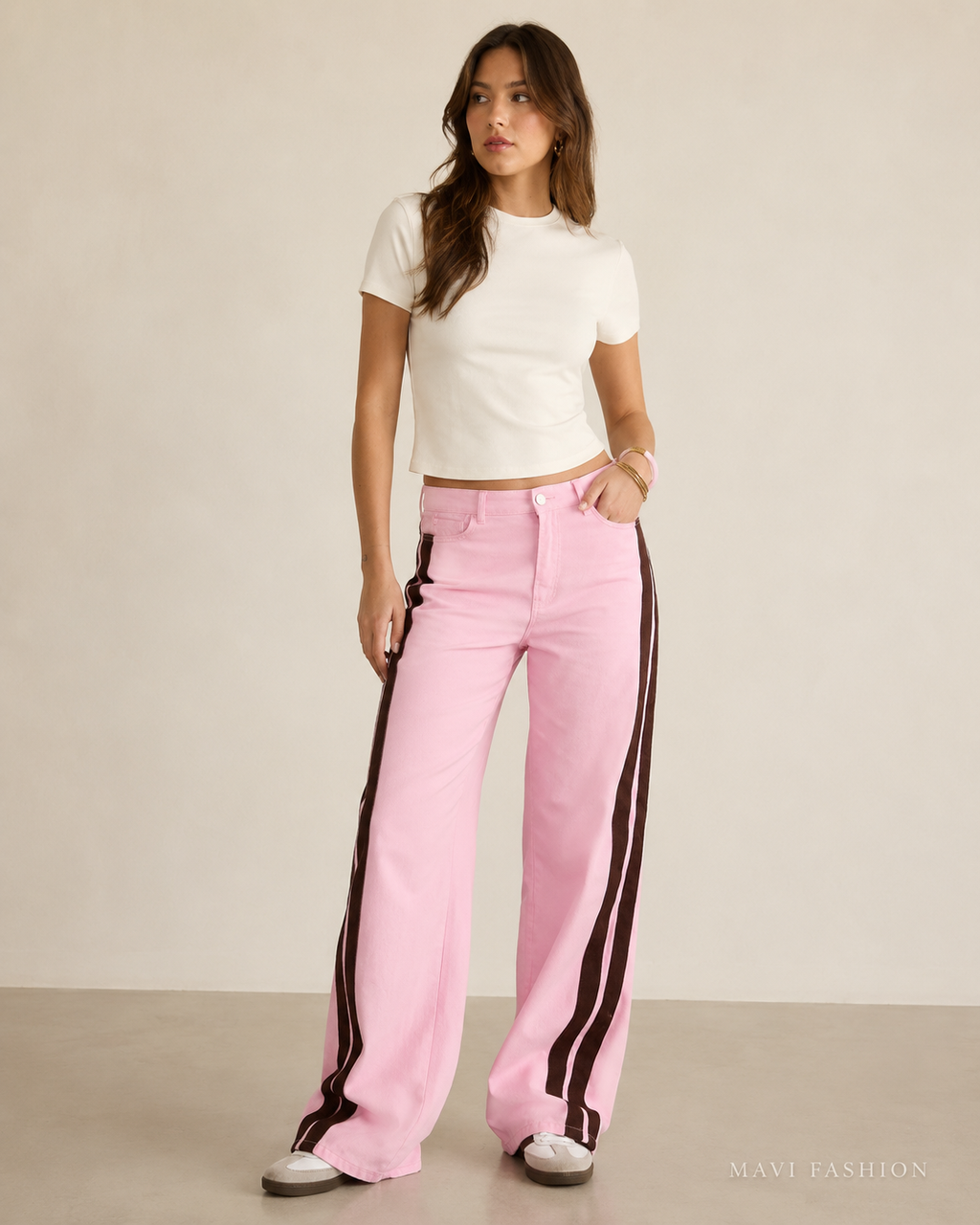 MAVI Fashion – Katoenen Broek met Rechte Pasvorm