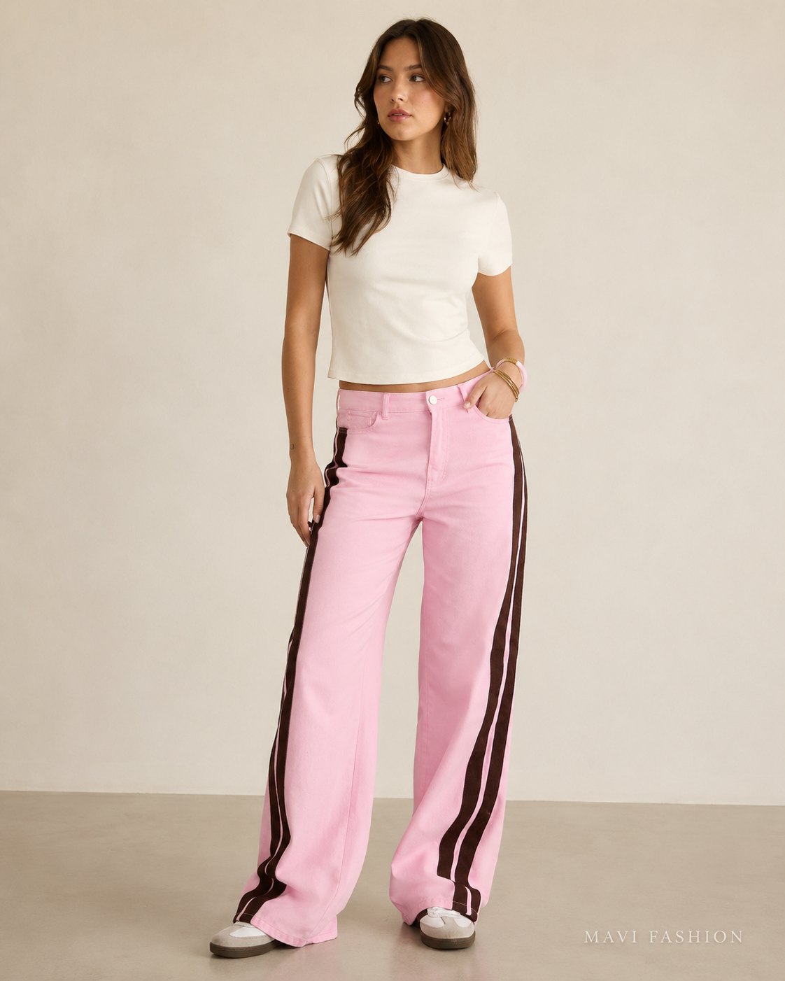MAVI Fashion – Katoenen Broek met Rechte Pasvorm
