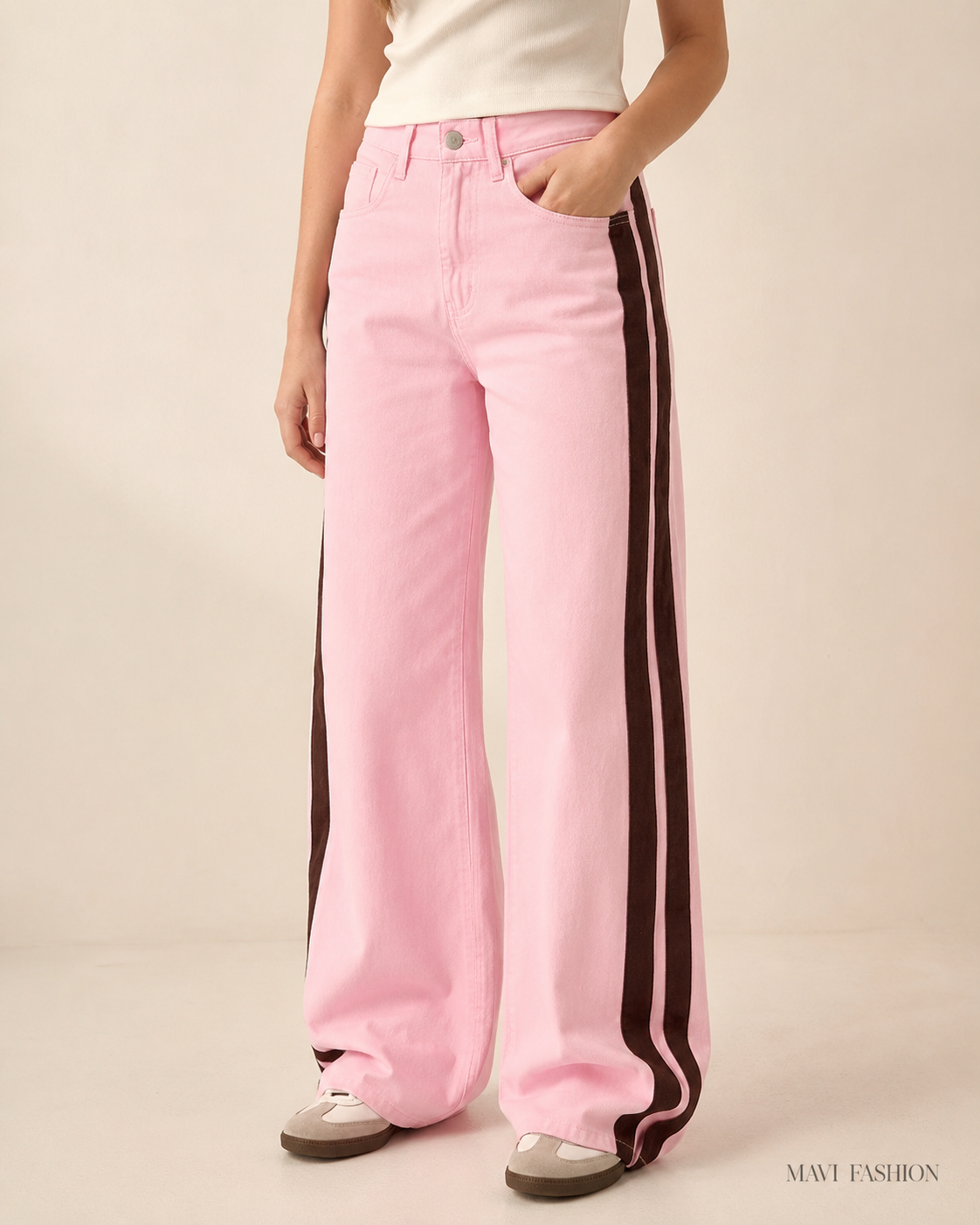 MAVI Fashion – Katoenen Broek met Rechte Pasvorm