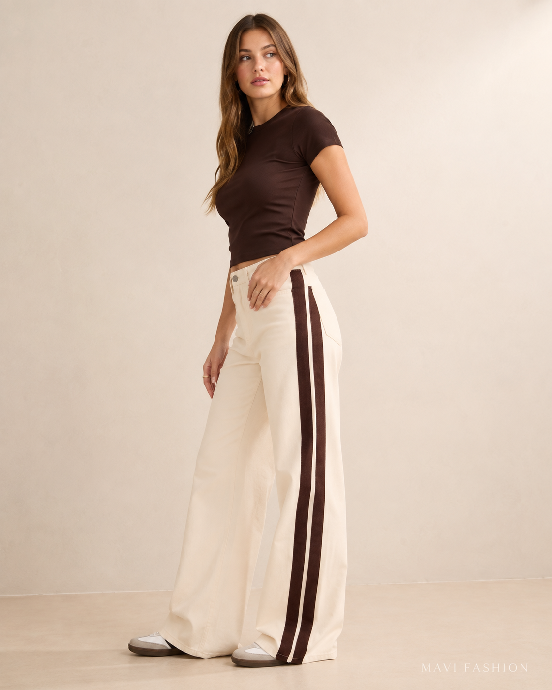 MAVI Fashion – Katoenen Broek met Rechte Pasvorm