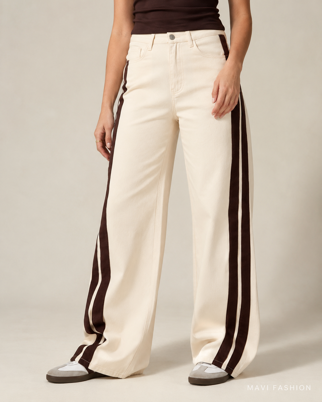 MAVI Fashion – Katoenen Broek met Rechte Pasvorm