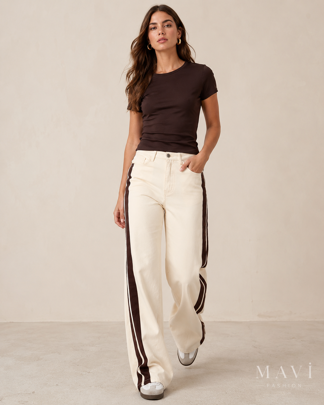 MAVI Fashion – Katoenen Broek met Rechte Pasvorm