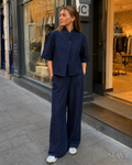 MAVI Fashion – AMY & CLO Blauwe Blazer Set